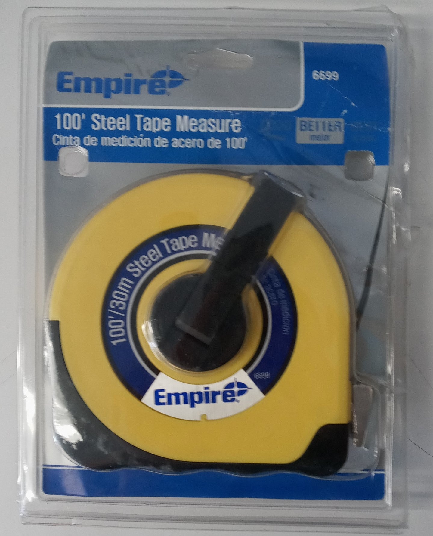 Empire 6699 3/8" x 100 ft Closed Case Reel Steel Tape Measure