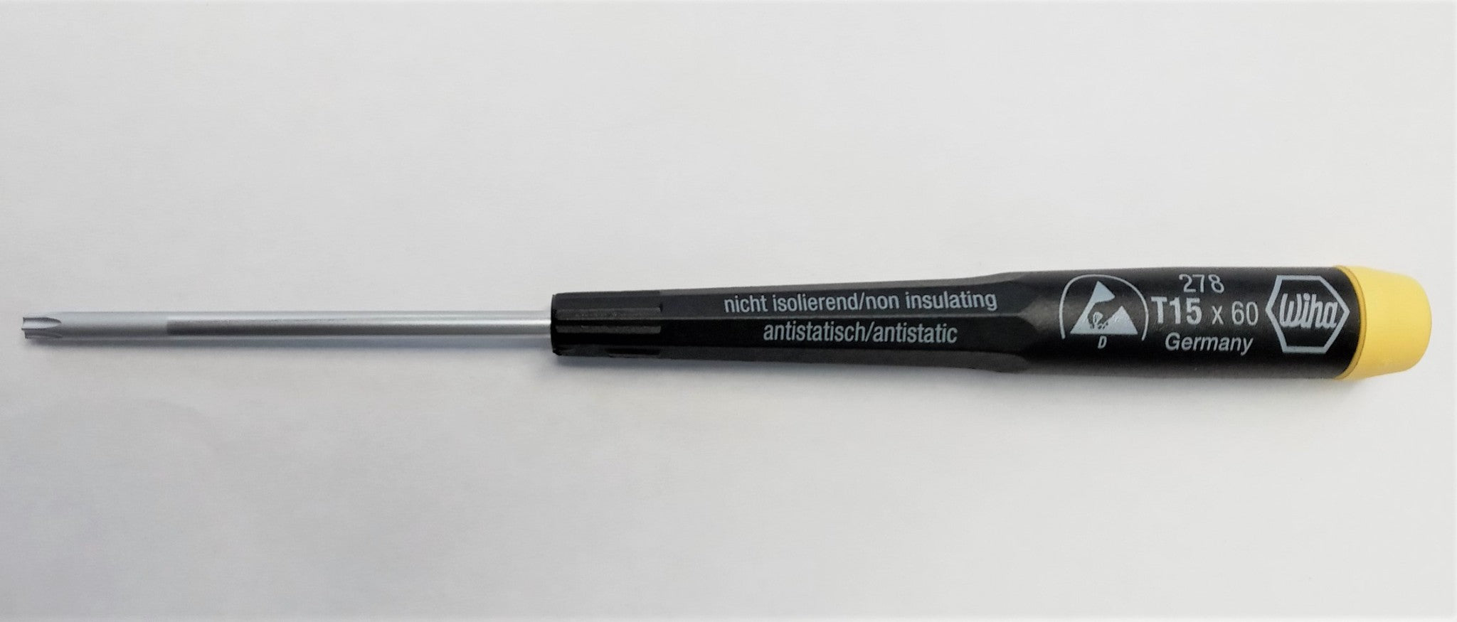 Wiha 27815 T15 x 60 Non Insulating Antistatic Torx Driver Germany