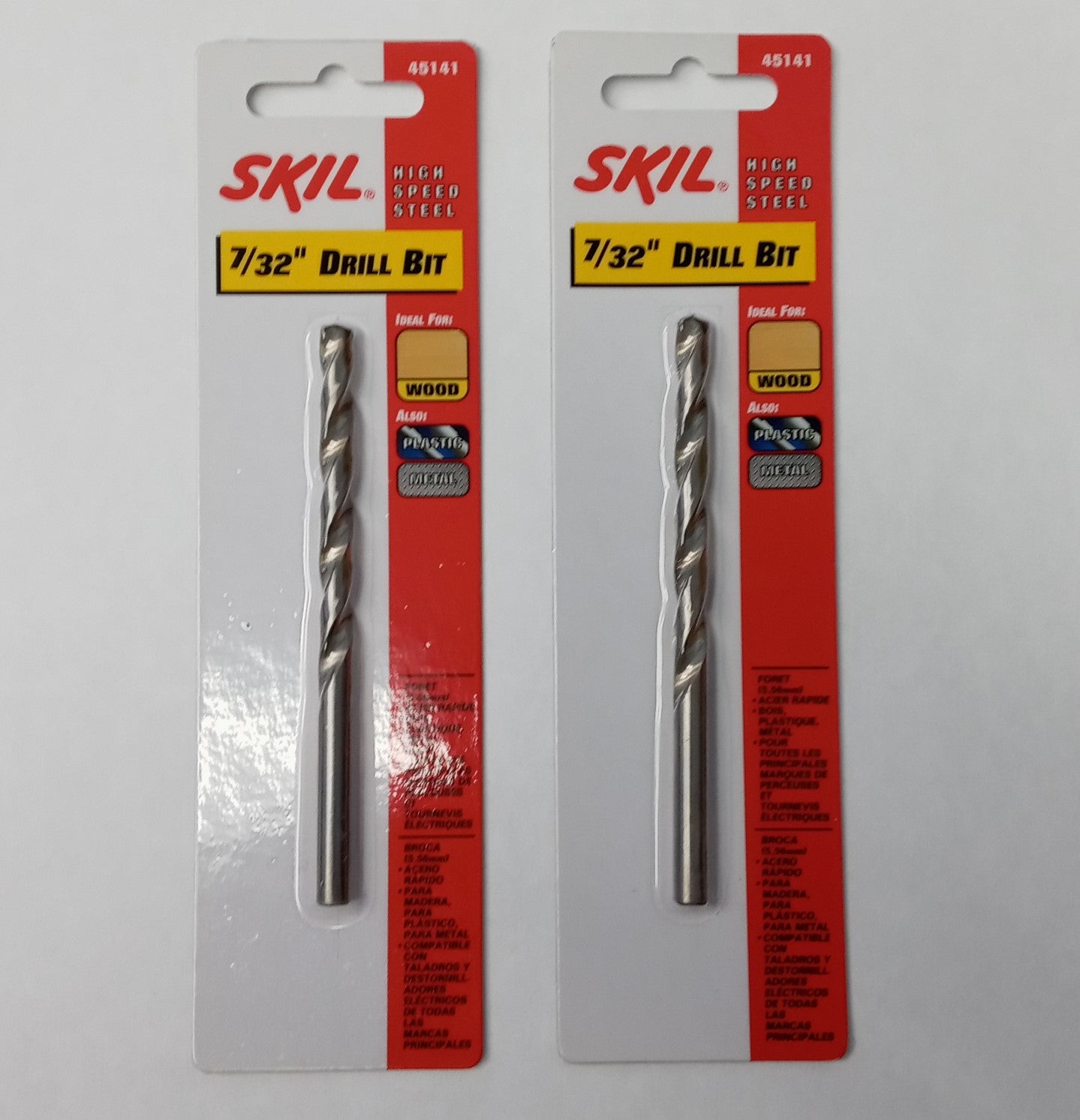 Skil 45141 7/32" High Speed Steel Drill Bit 2pcs