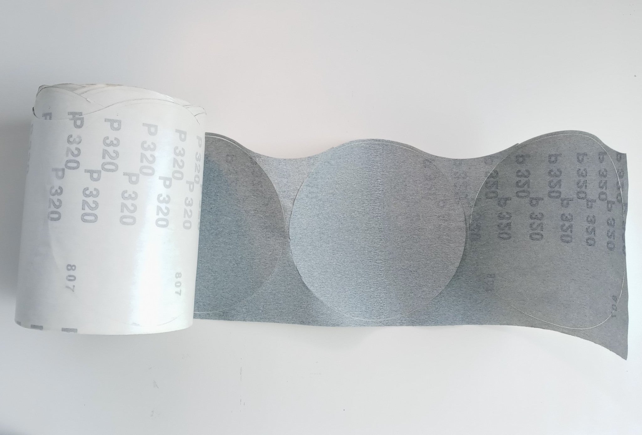 ABR10535 Stear Paper Stick-On Disc Roll 6in 320grit