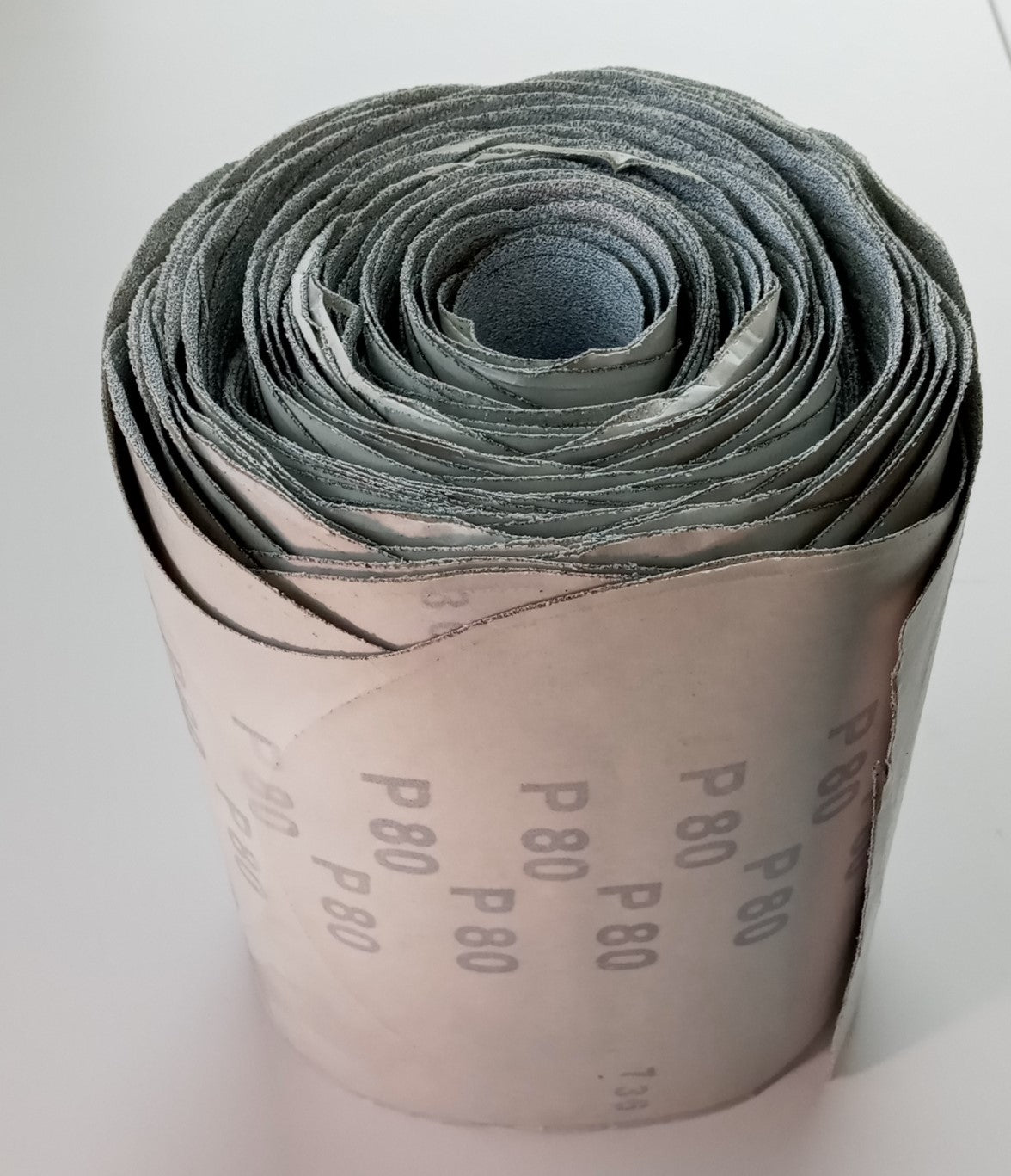 PN40106 Stear Paper Stick-On Disc Roll 6in 80grit