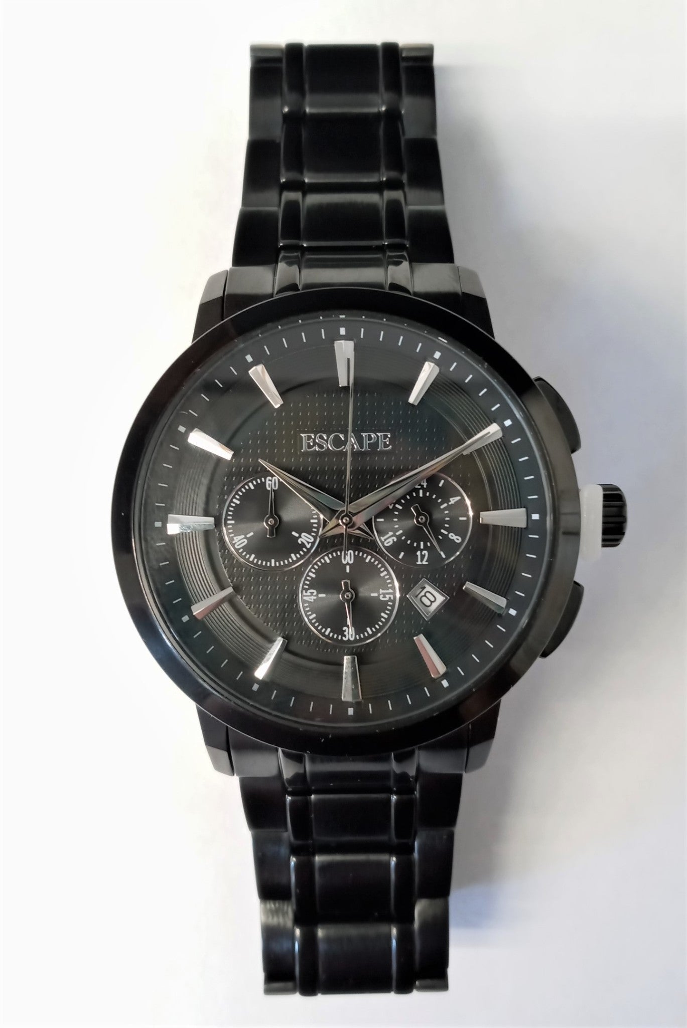 Escape EC1086-108 Black Analog Men's Sport Watch, Water Resistant