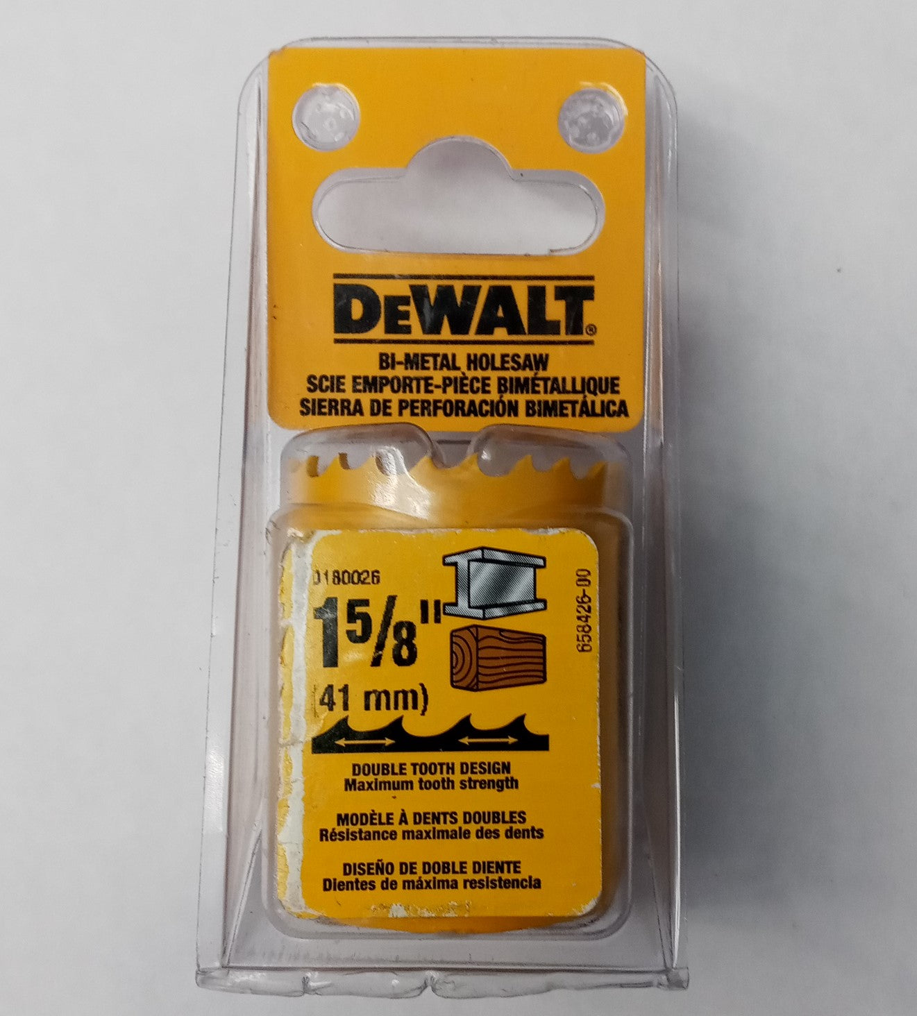 DeWalt D180026 1-5/8" (41mm) Bi-Metal Holesaw USA