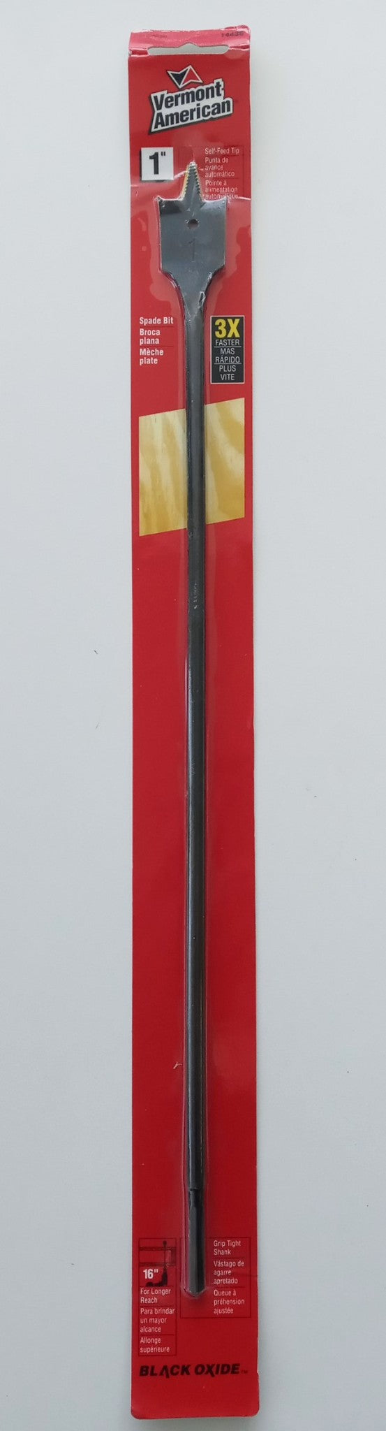 Vermont American 14436 1" x 16" Extended Reach Spade Bit