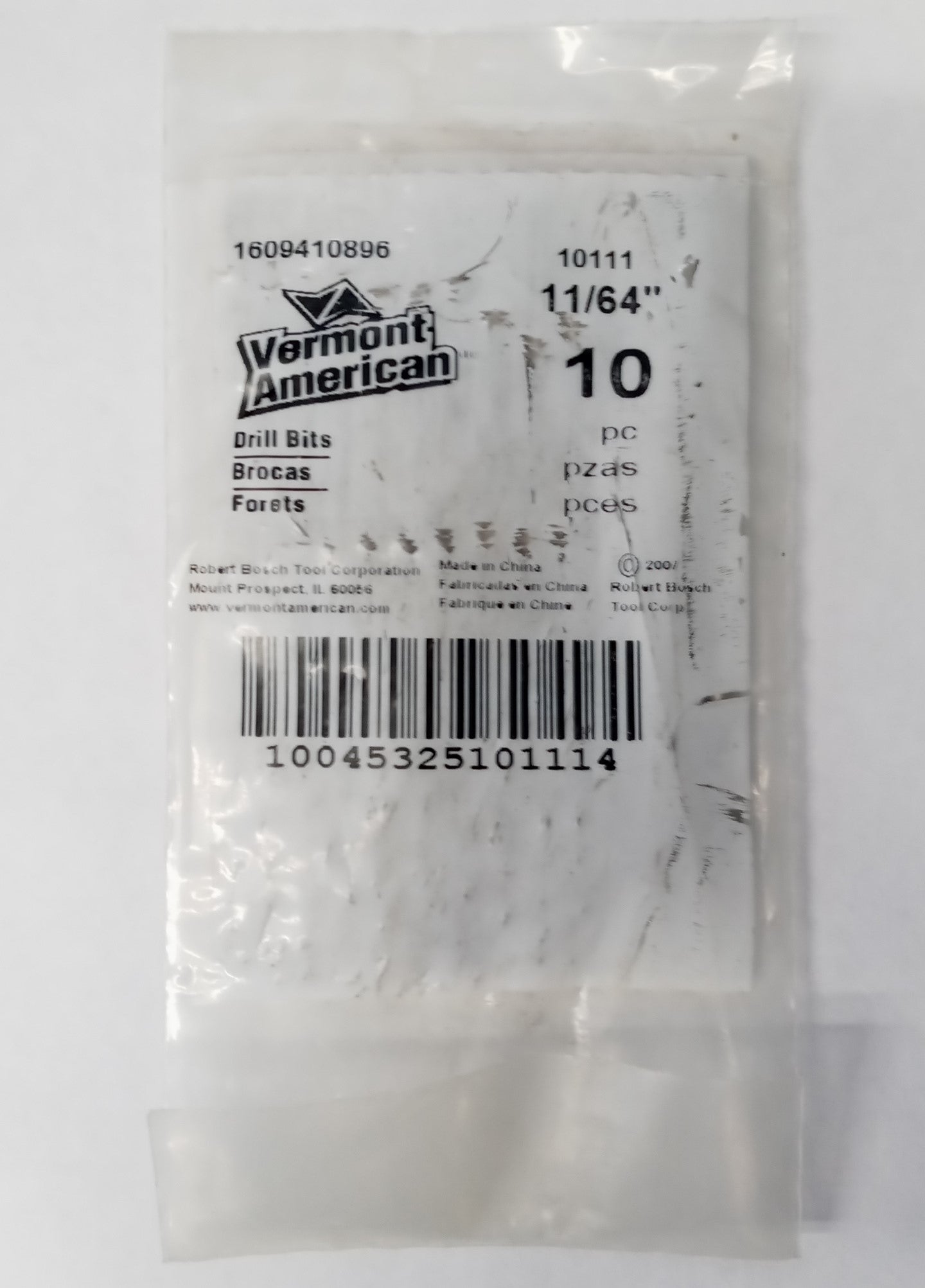 Vermont American 10111 11/64" Drill Bits 10pc