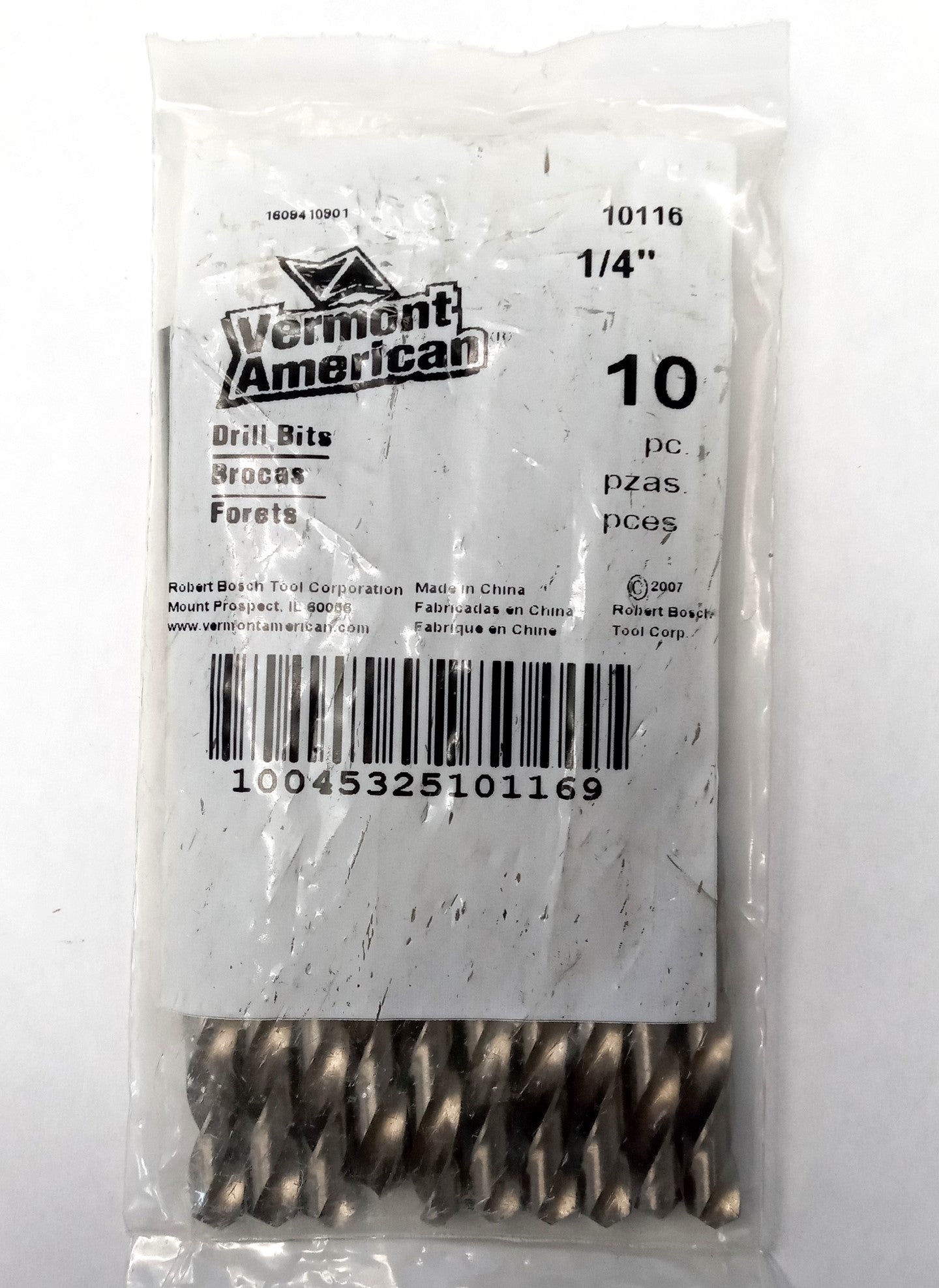 Vermont American 10116 1/4" Drill Bits 10pc