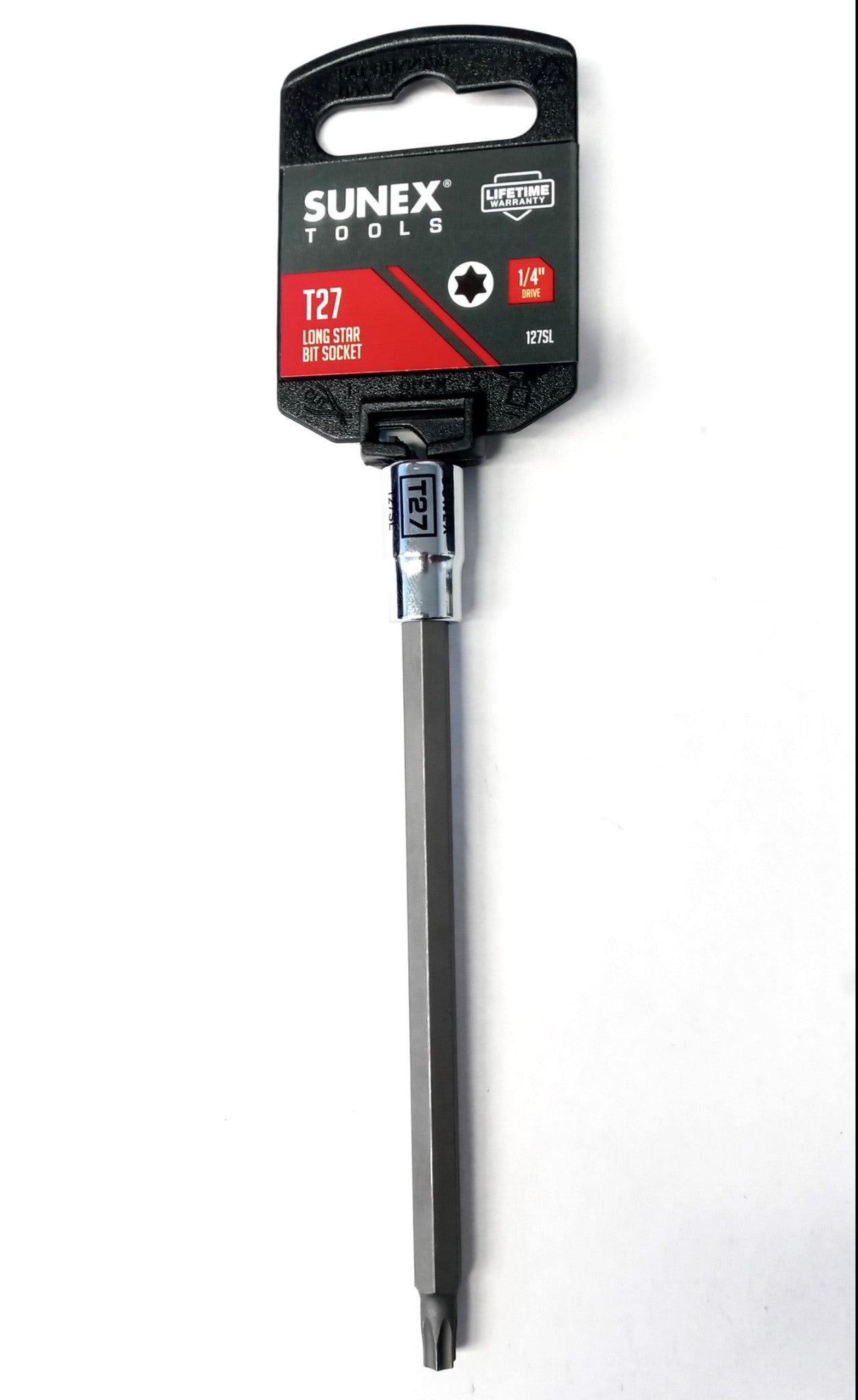 Sunex 127SL 1/4" Drive T27 Long Torx Socket Bit