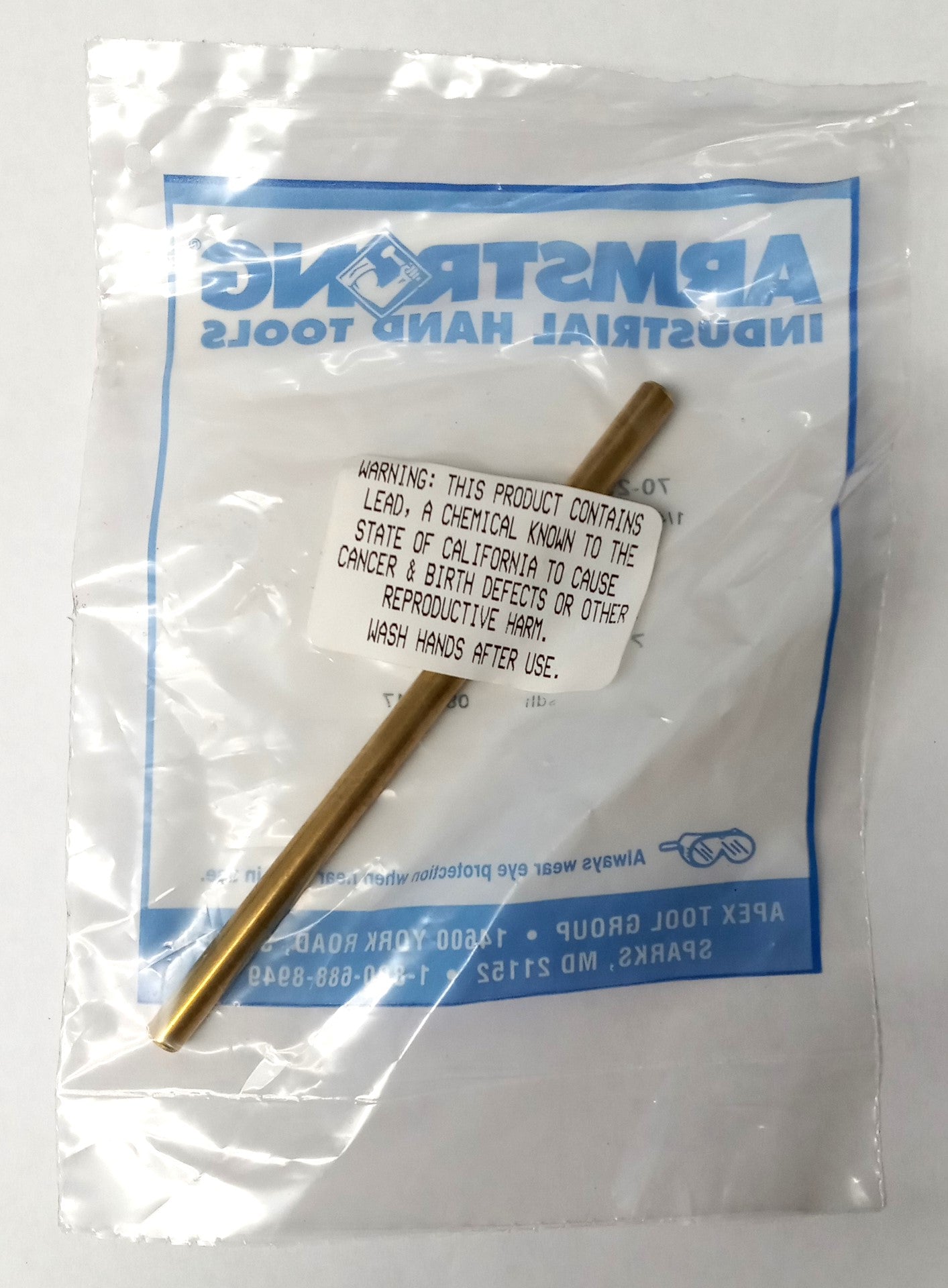 Armstrong 70-292 Brass Taper Punch 1/4" x 4" USA