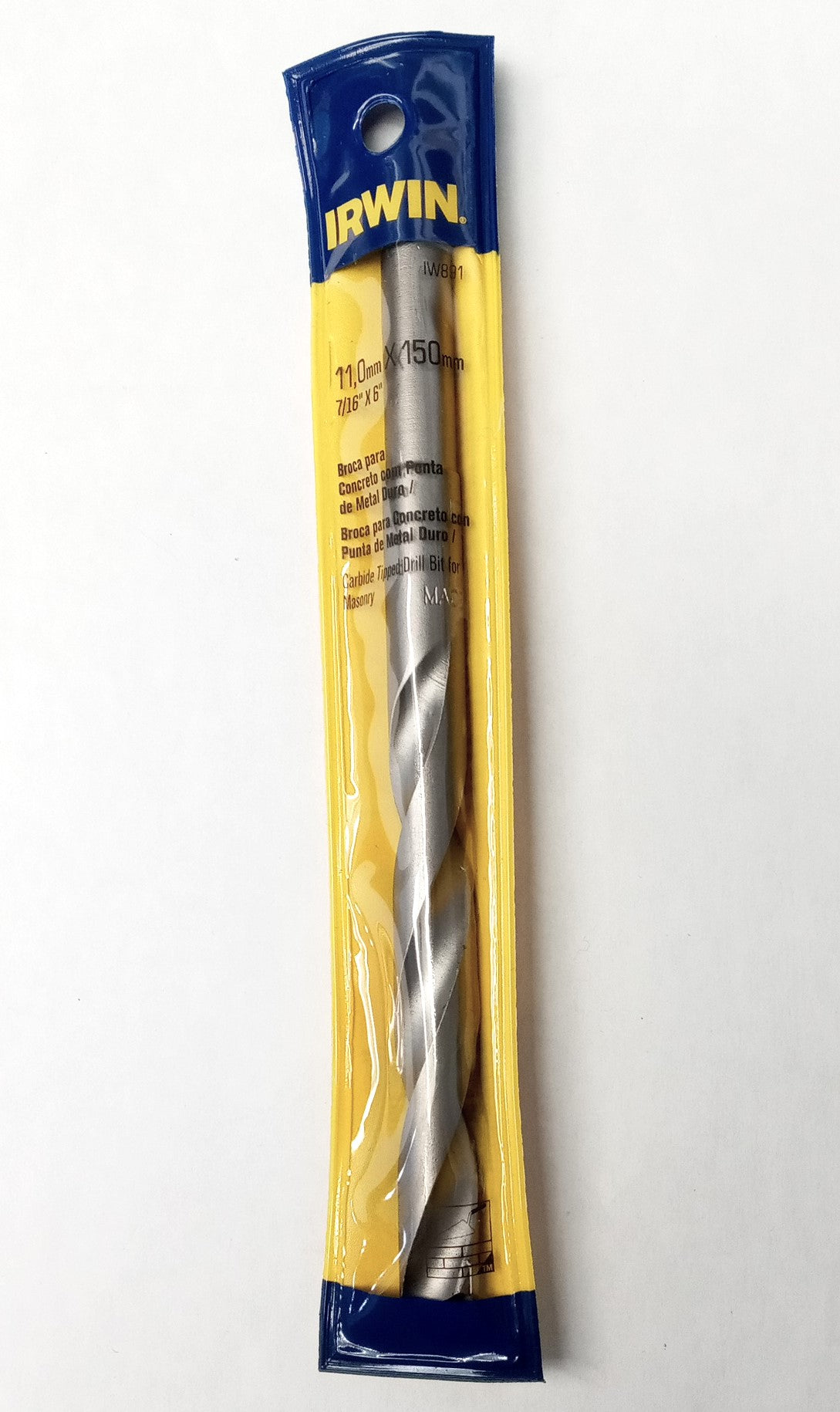 Irwin 891 11mm (7/16) x 150mm Carbide Concrete Drill Bit