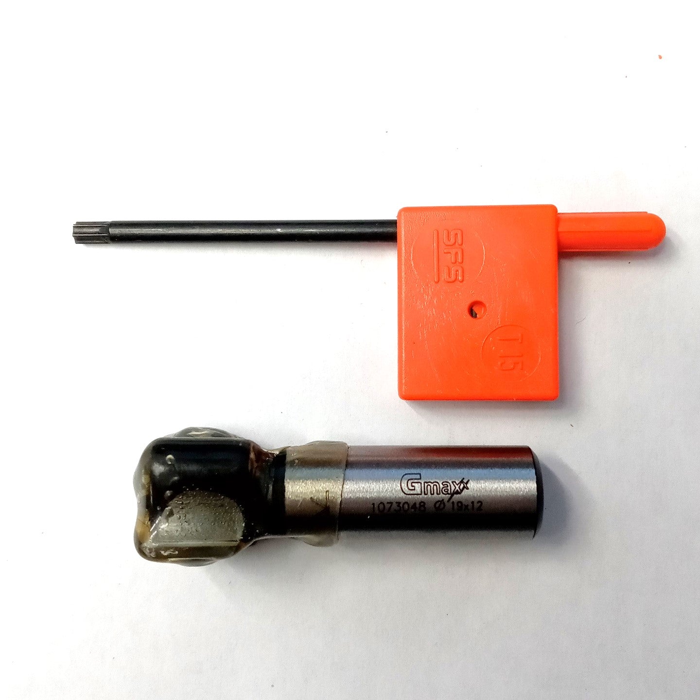 Gmaxx 1073048 Straight Replaceable Carbide Router Bit 19mm Dia. 12mm Cut Length