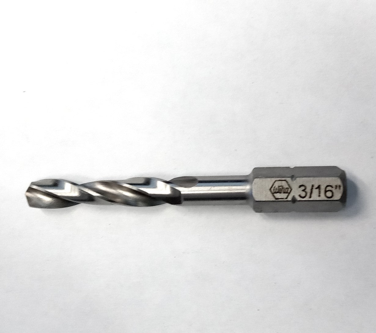 Wiha 78015B 3/16" Stubby High Speed Drill Bit 1/4" Hex Shank BULK