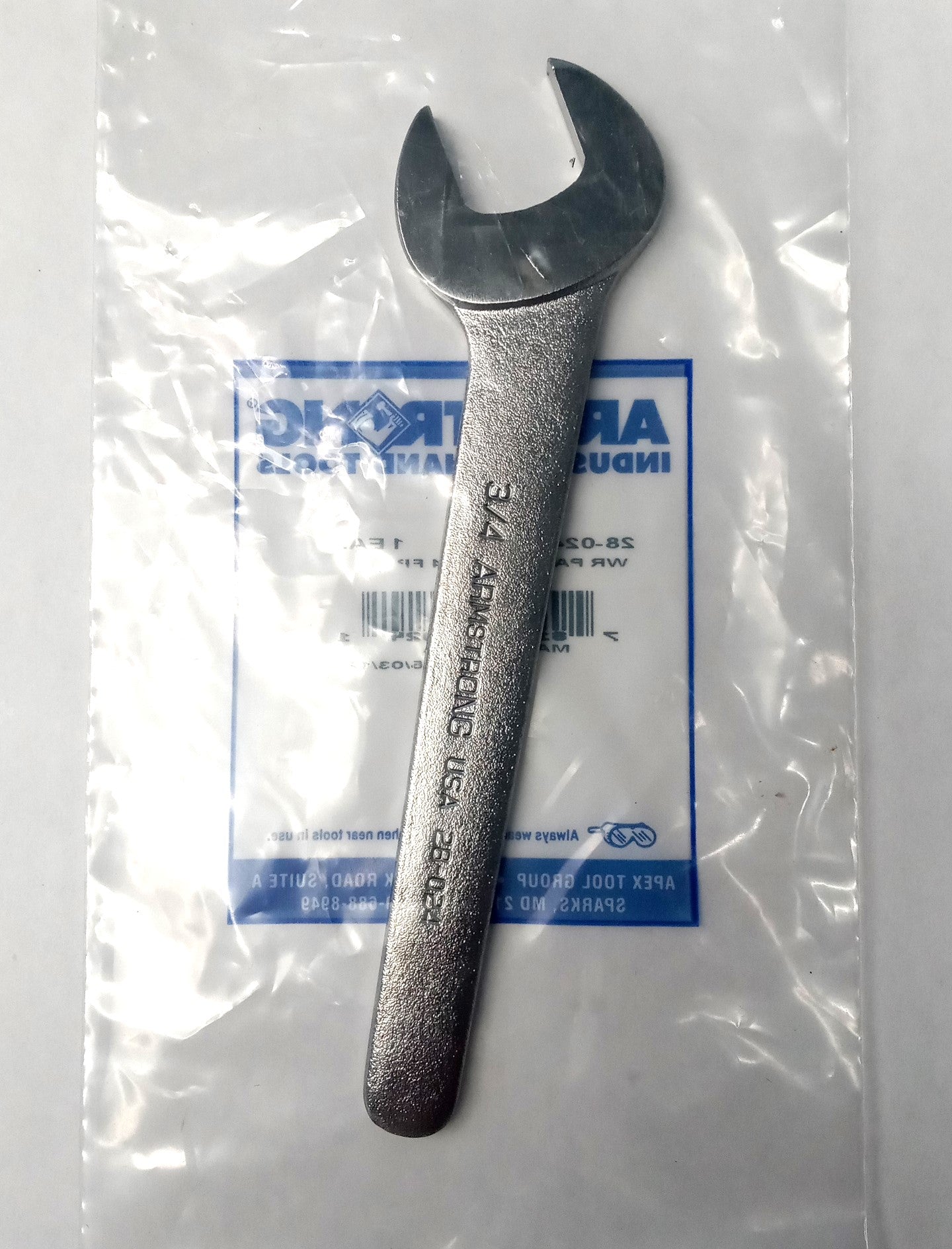 Armstrong Service Pump Wrench 3/4" Chrome Thin Pattern USA 28-024