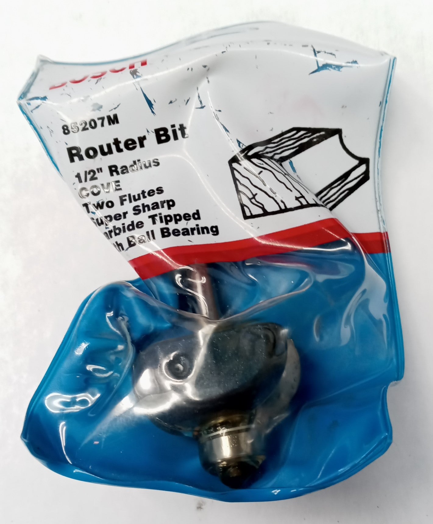 BOSCH 85207M 1/2 In. x 5/8 In. Carbide Tipped Cove Router Bit USA