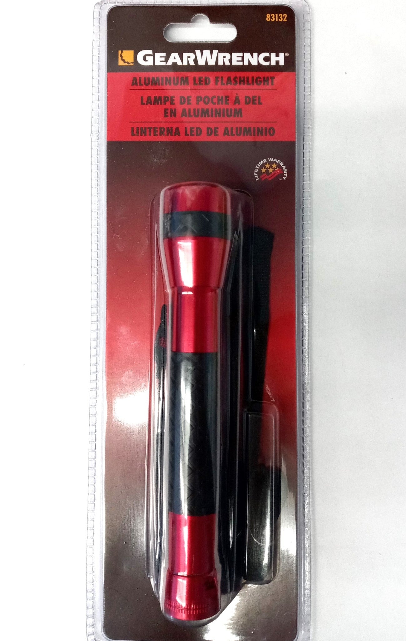 GEARWRENCH Aluminum Led Flashlight With Rubber Grip 83132