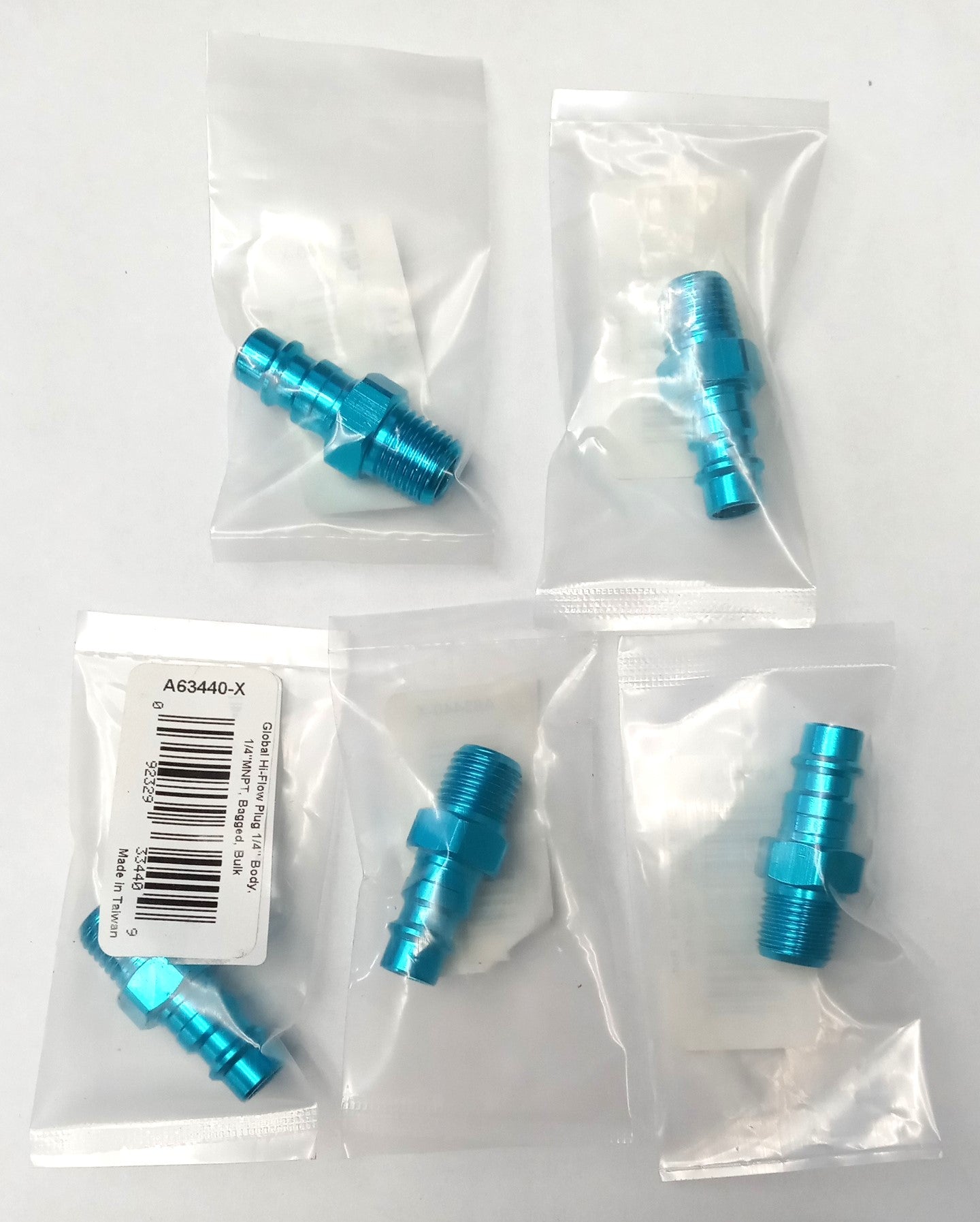 Legacy A63440X - 1/4" Body - 1/4 Male NPT- Global Hi-Flow Plug 5pcs.