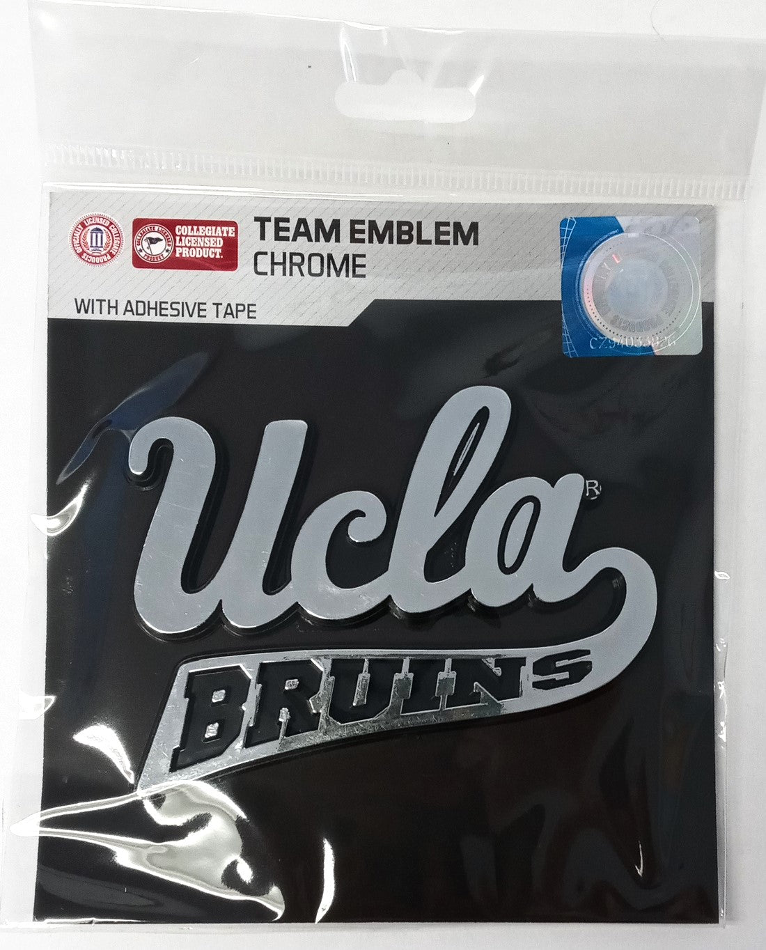 UCLA Bruins 07222 Molded Chrome Auto Emblem (New Old Stock: read description)