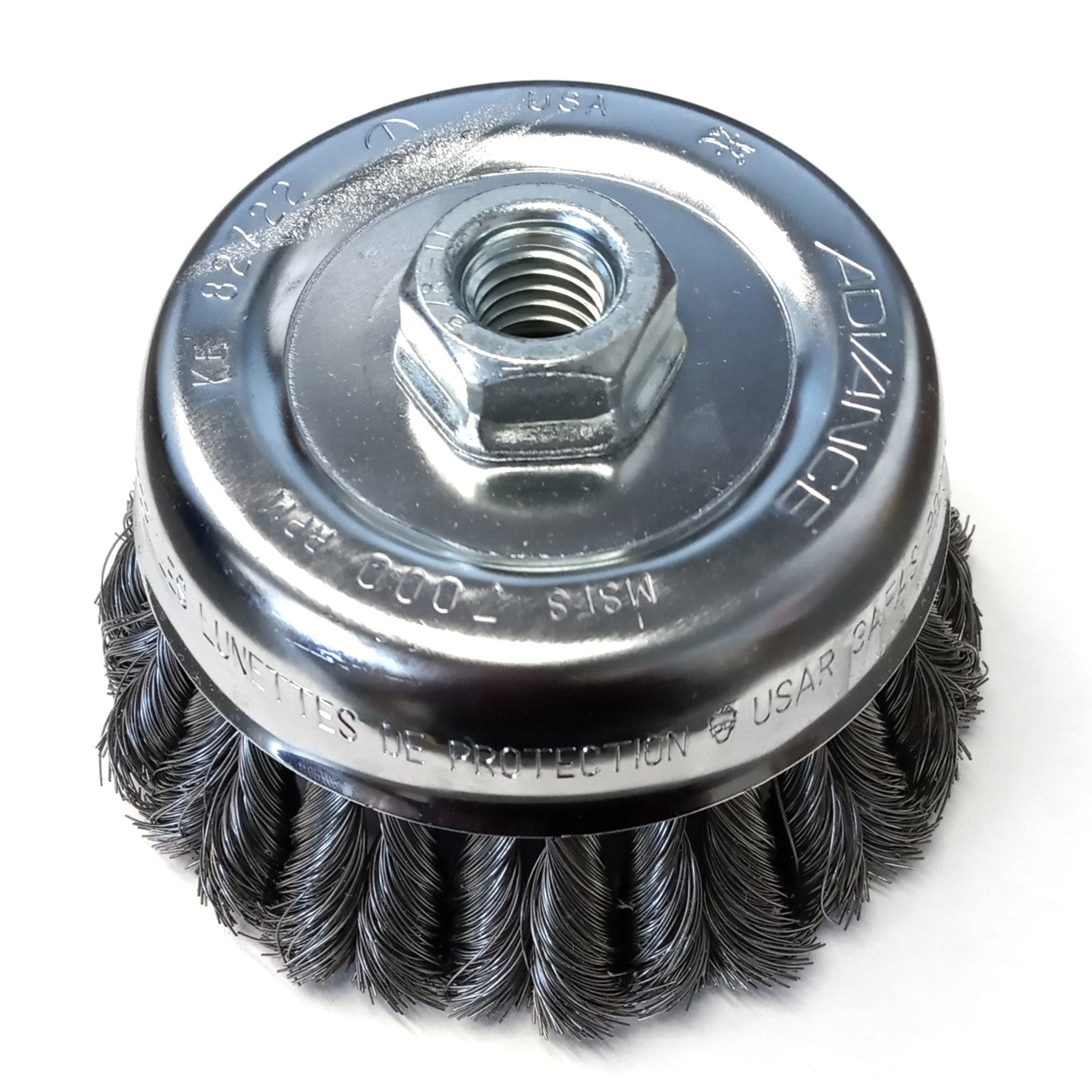Pferd 82722 5" x 5/8-11 Combitwist Knot Cup Brush .014 CS Wire USA