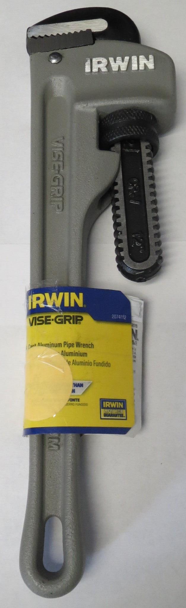 Irwin Vise-Grip 2074112 12" Cast Aluminum Pipe Wrench