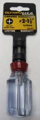 Olympia 22-471 #2 x 1-1/2" Phillips Round Shank Screwdriver USA