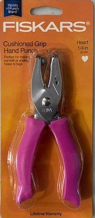 Fiskars 123670-1001 Heart & Circle 1/4" Hand Punches 2-pc set