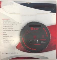 Gmaxx 12" x 96 Tooth 3,2/2.2 1" TCG Saw Blade Germany 2400.120T96