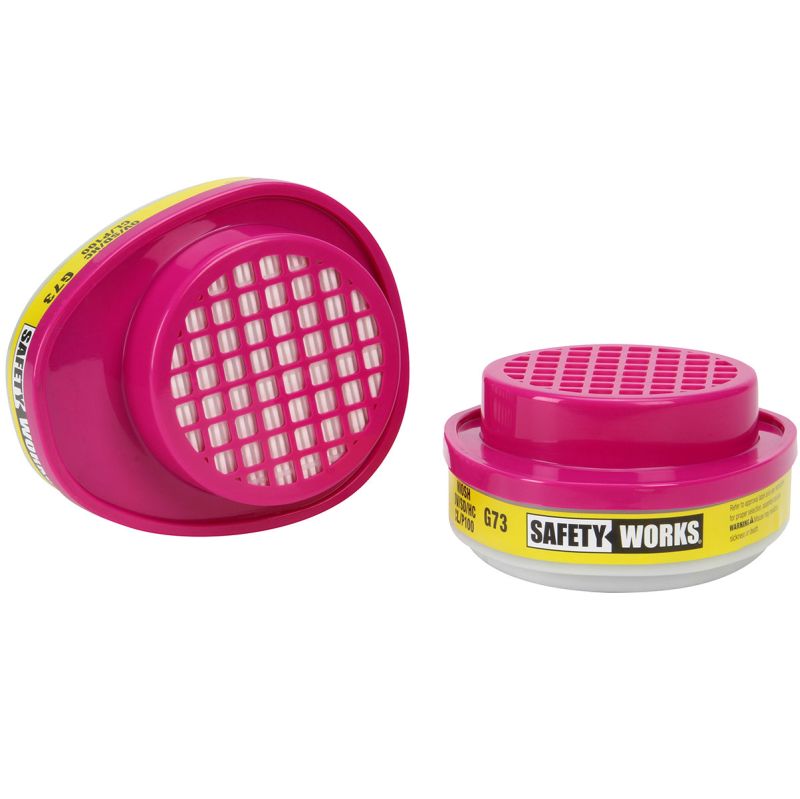 Safety Works SWX00390 Multi-Purpose Respirator Replacement Cartridges 2 Pack