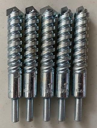 American Tool 261164 1" x 6" x 3/8" FSZ Masonry Rotary Hammer Drill Bits 5pcs. USA