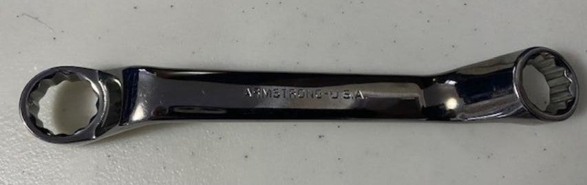 Armstrong 27-194 5/8" x 11/16" 12 Point 45° Offset Box End Wrench USA