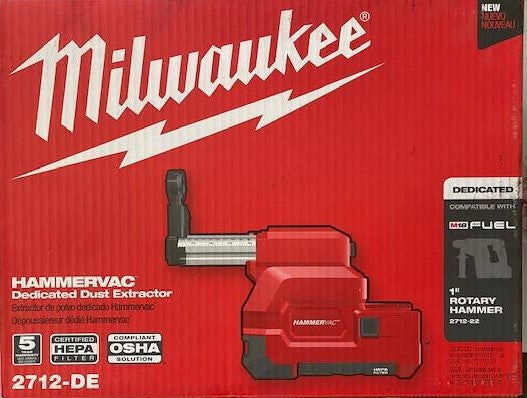 Milwaukee 2712-DE M18 Cordless HammerVac HEPA Filtered Dust Extractor