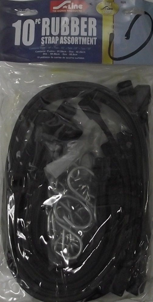 S-Line SL26 10 pc. Rubber Strap Assortment 14" to 35"