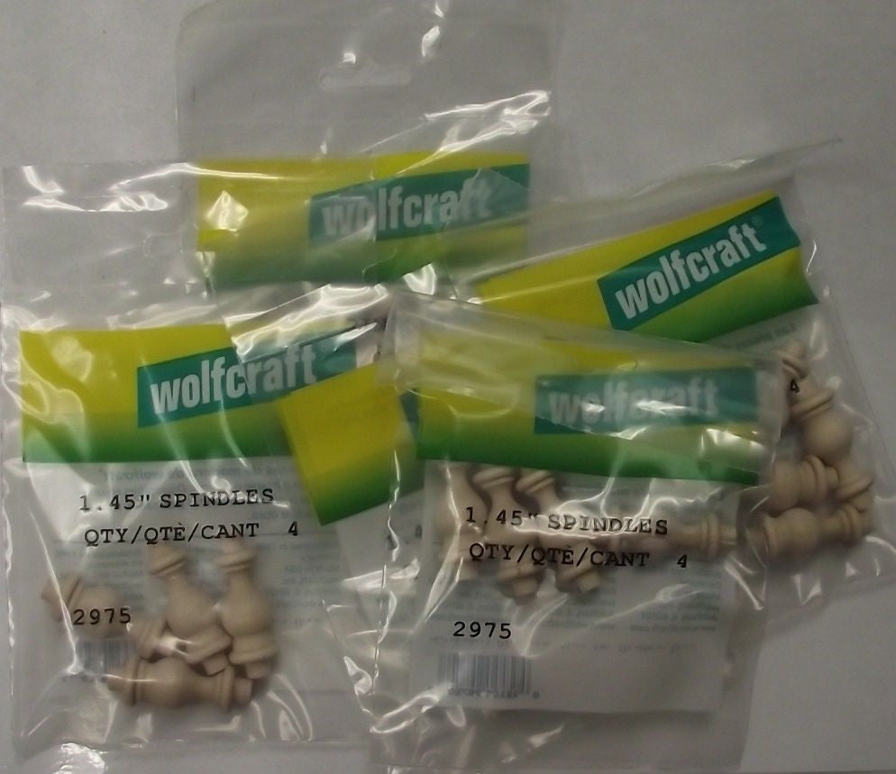 Wolfcraft 2975 1.45" Wood Spindles 5 Bags Of 4 USA