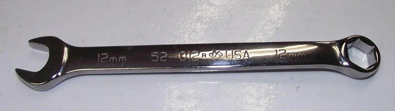 Armstrong 52-012 Metric 12mm 6 Point Full Polish Combination Wrench USA