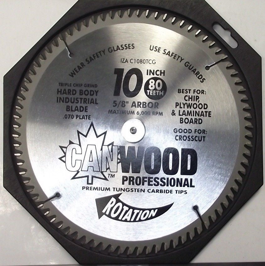 Canwood C1080TCG 10 x 80 Tooth Carbide Saw Blade