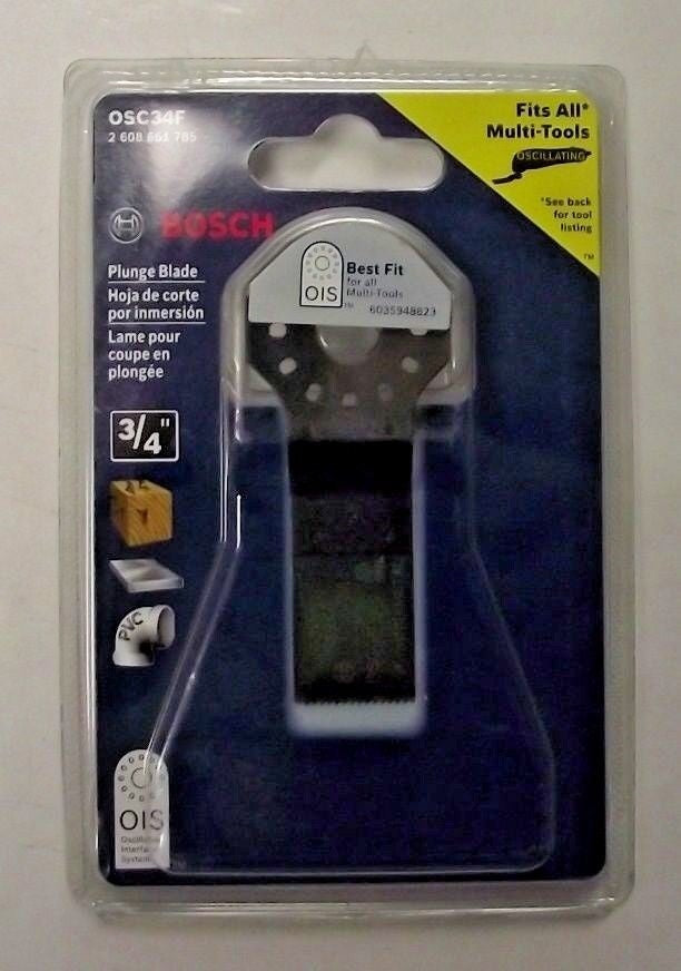 Bosch 3/4" Bi-Metal Plunge Cut Blade For Multi Tool Swiss OSC34F