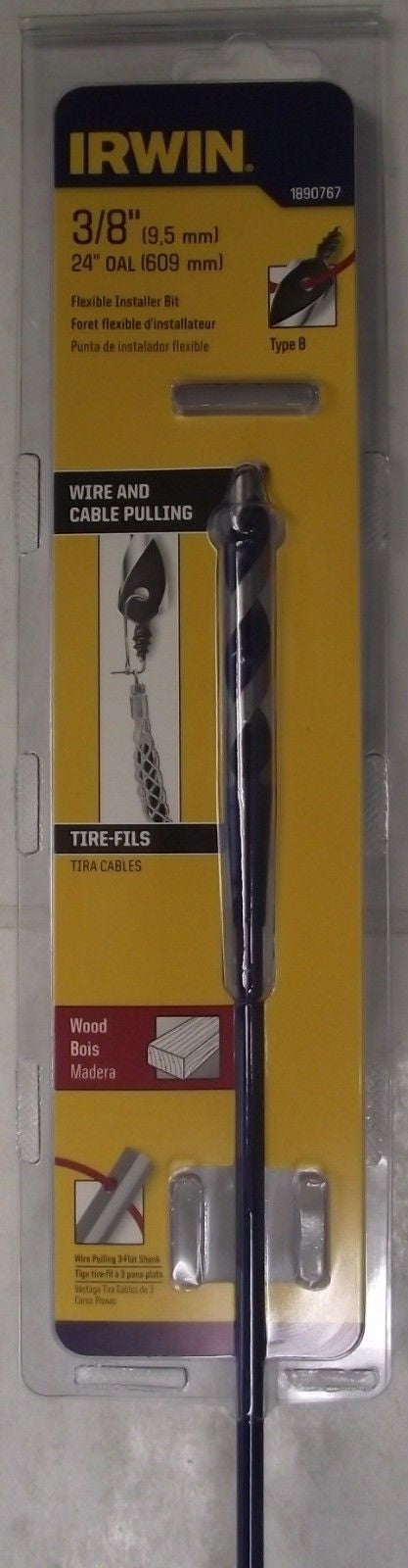 Irwin 1890767 3/8 x 24 Irwin Flex Shank Installer Bit Wood Screw Tip