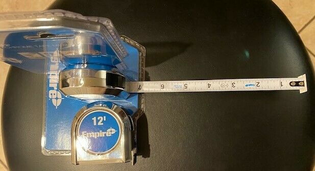 Empire 300-12 12' Chrome Tape Measure 2pcs.