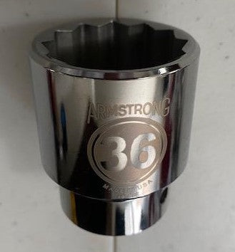 ARMSTRONG 40-136 36MM 3/4 DRIVE 12PT. SOCKET USA