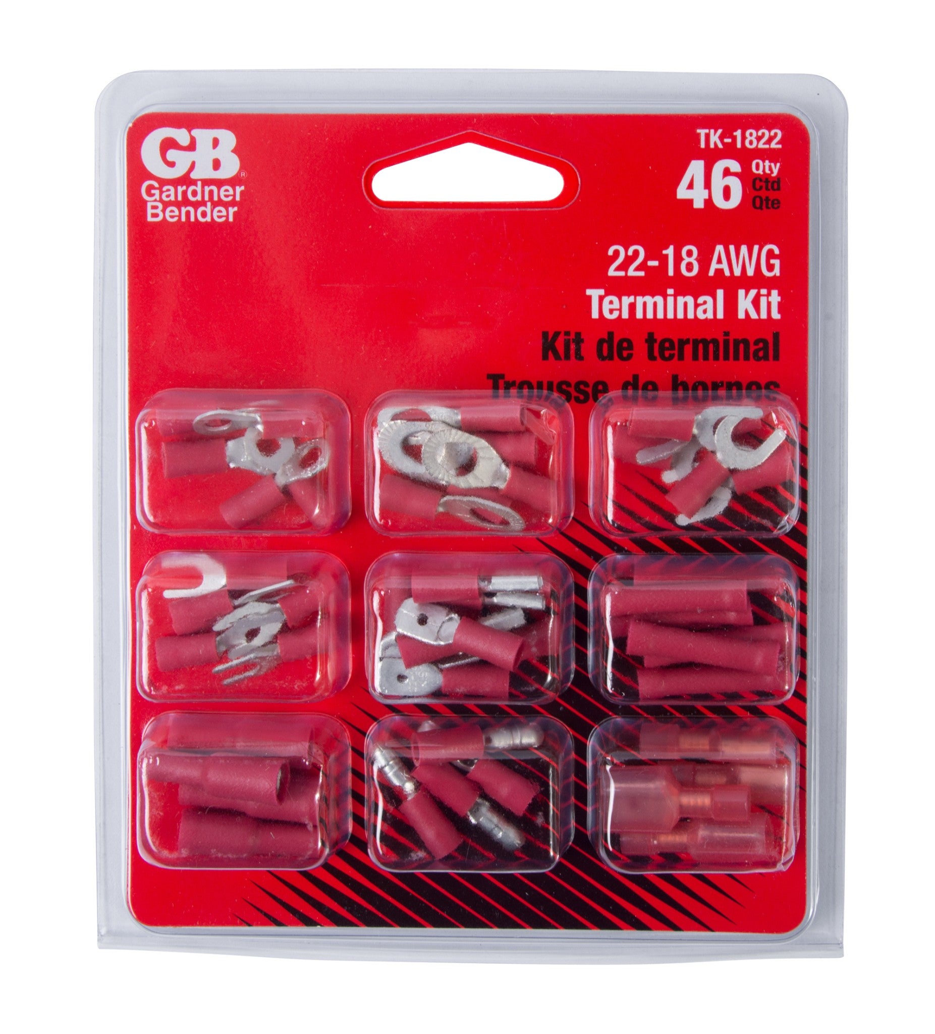 Gardner Bender TK-1822 46 Piece 22-18 AWG Terminal Kit