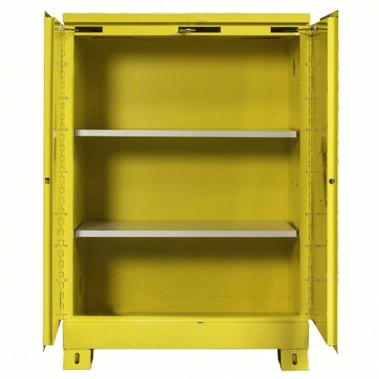 Crescent Jobox 757640 45 Gallon Flammable Self Closing Safety Cabinet - Yellow