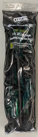 ALLEN 56184 LONG HEX KEY SET 11 PIECES 5/64 TO 3/8 IN HEX, ASME B18.3, ALLOY ST