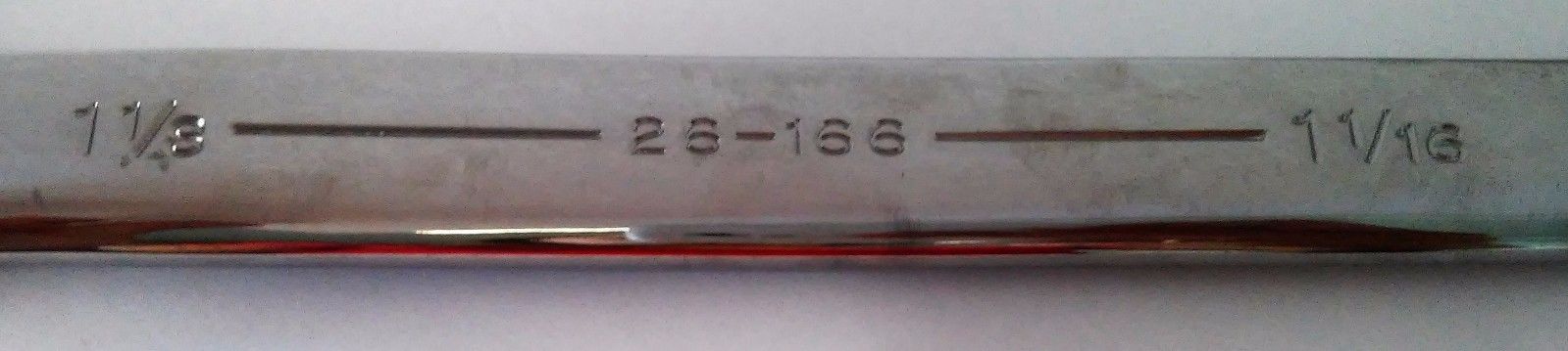 Armstrong 26-166 1-1/16" x 1-1/8" Full Polish Open End Wrench USA