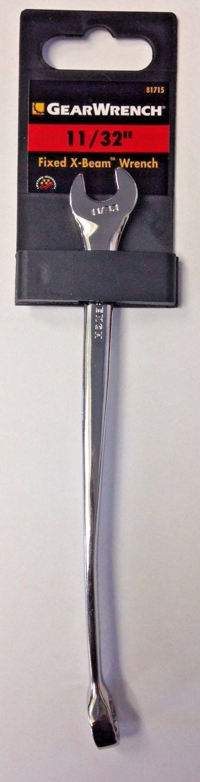 Gearwrench 81715 11/32" Fixed X Beam Wrench Polished Chrome