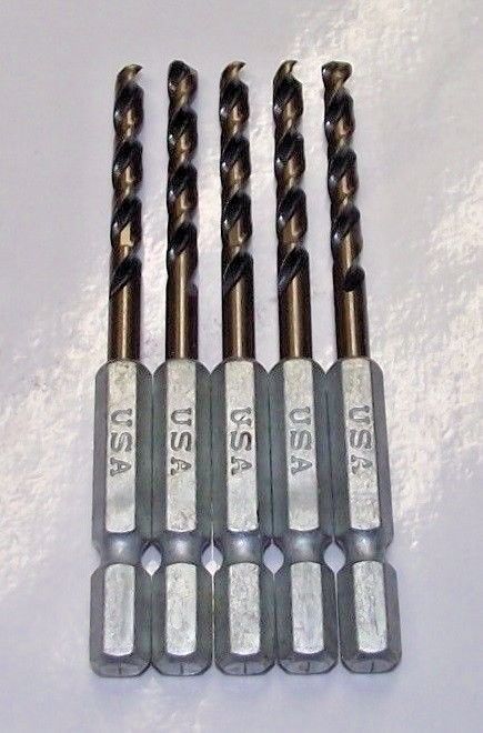 Bosch VA 4.5mm Hex Shank Drill Bits 5pcs. 9502918 USA