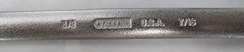 Allen 22208 3/8" x 7/16" Offset Box Wrench 12 PointUSA
