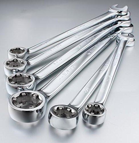 Grip-Tite 00515 6 Piece GT-Pro SAE Wrench Set Tool Open End Chrome Vanadium