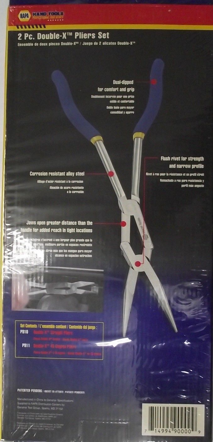 Napa P900 2PC. Double-X 45 Degree Pliers