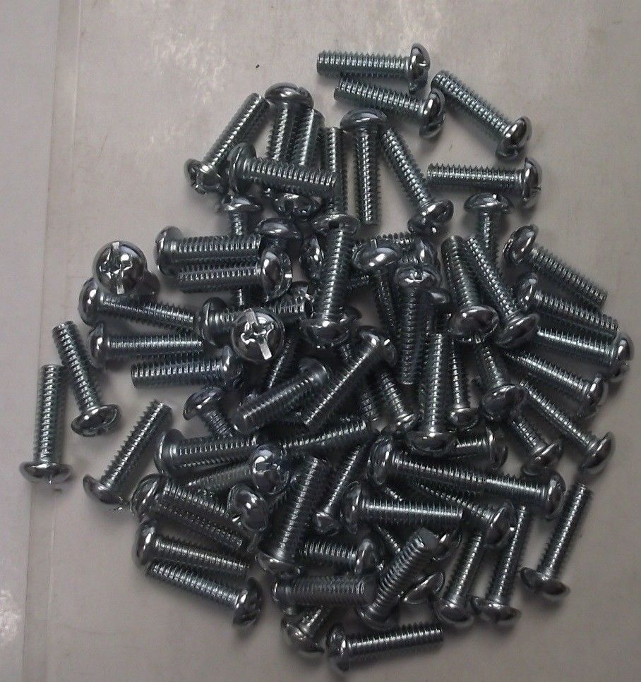 OEM by Bosch 1609427299 1/4-20 x 7/8 Round M/S Combo Slot Phillips Screws 50pcs.