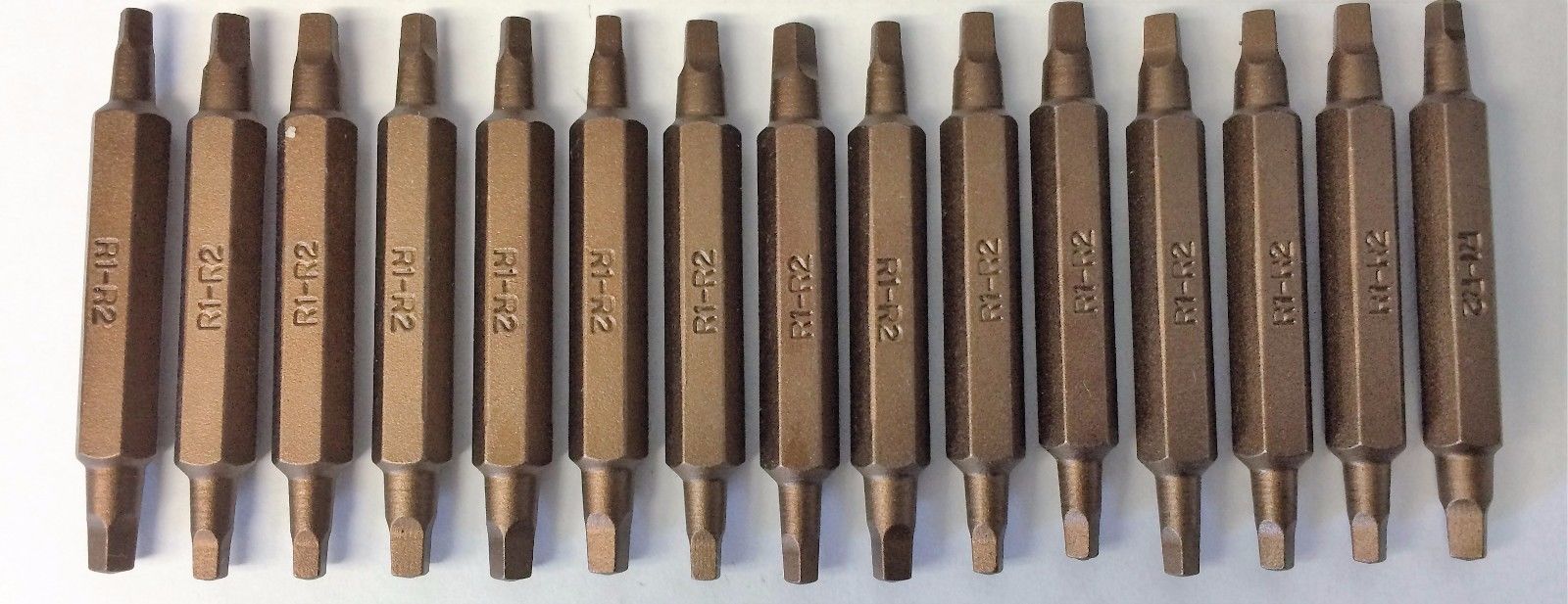 Bosch 9916473 R1 & R2 2" Double Ended Square Screw Tips USA 15PCS