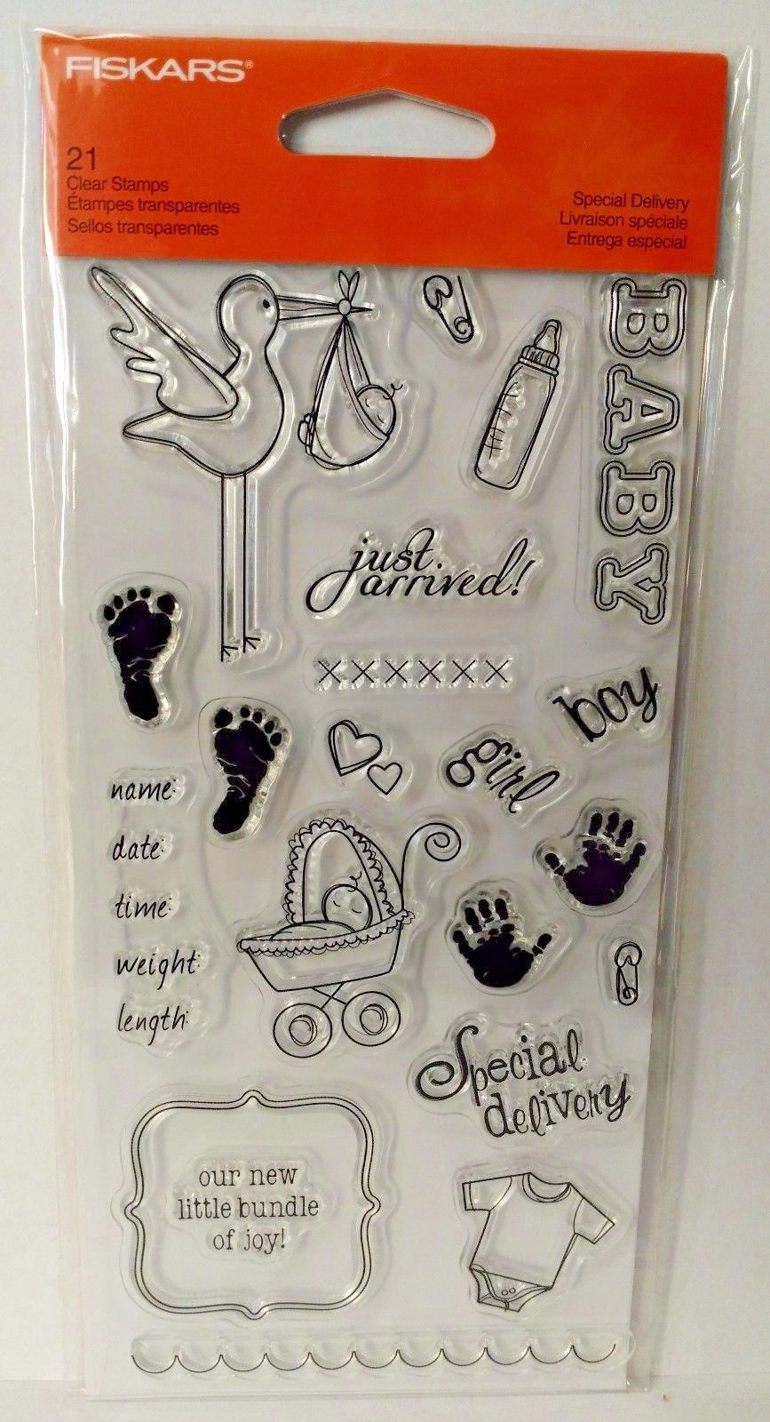 Fiskars 01-005527 4" x 8" Clear Stamp Special Delivery