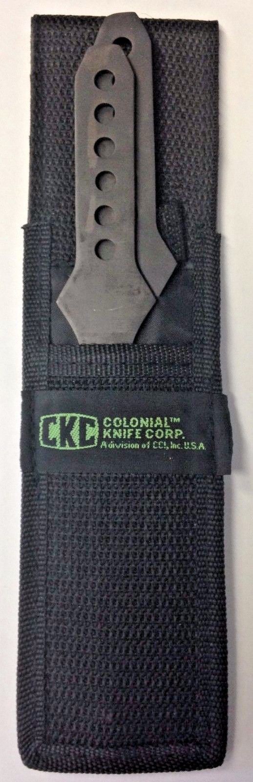 CKC 1081058BLK Colonial Knife Throwing Knives 1 Pair Black BULK